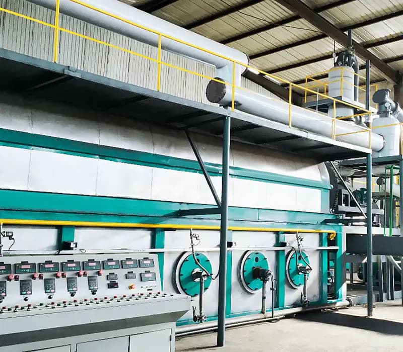 Continuous plastic pyrolysis plant process equipment
