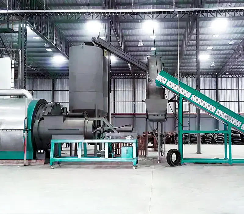 Municipal Solid Waste Continuous Pyrolysis Plant